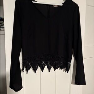 Anthropologie Black top M
